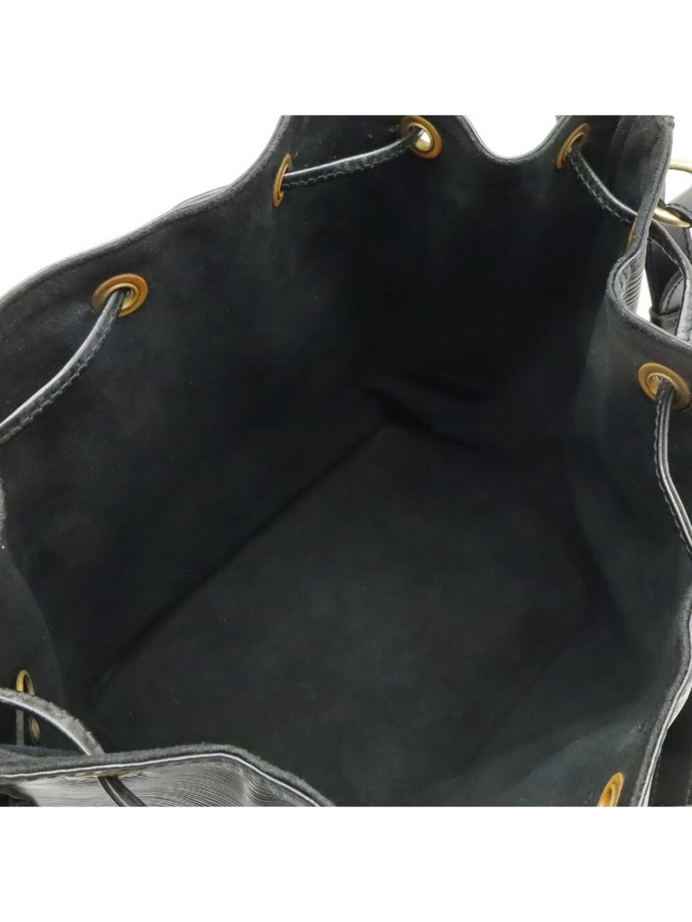 Louis Vuitton Epi Petit Noir Shoulder Bag Drawstring Black - Picture 5 of 8